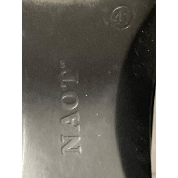 Naot Sandals Women's Paris Black Leather Ankle strap Walking size 41 Wedges - Picture 7 of 7